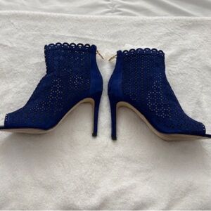 Elegant Blue Women's Ankle Boots
